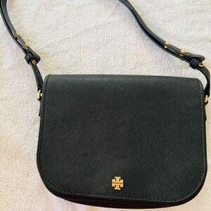 Beautiful black Tory Burch cross bag , good for party